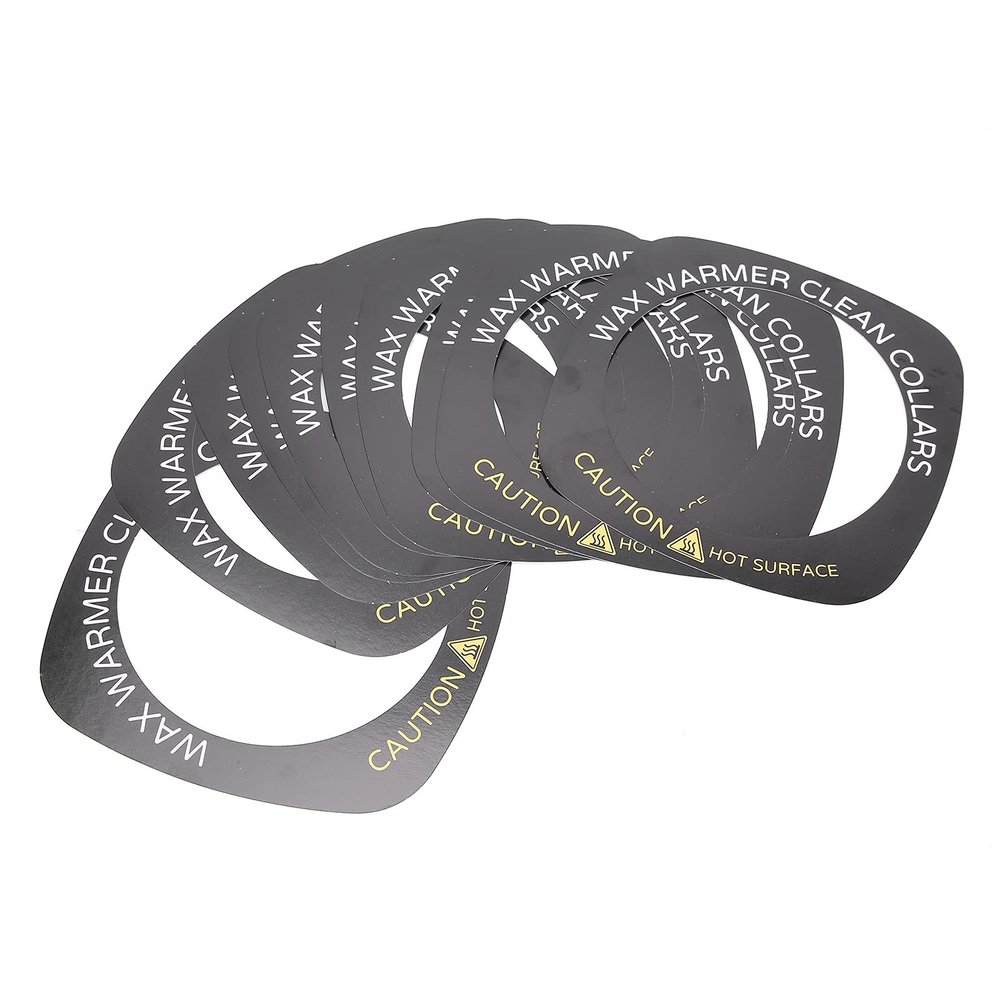 Professional Wax Warmer Collars, 10-Pack, Square Protective Rings
