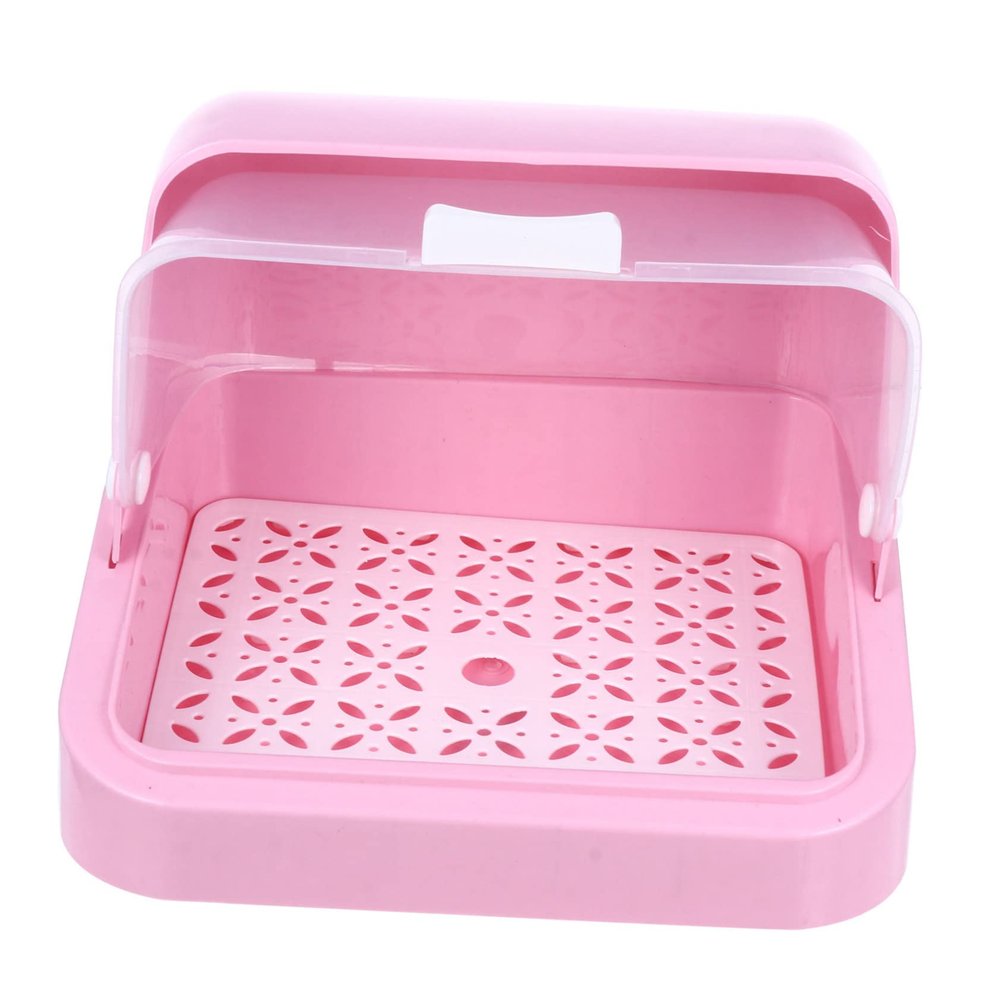 TOPBATHY Baby Bottle Storage Box with Integrated Drying Tray, Random Color
