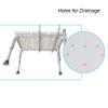 Ergonomic Accessible Shower Chair, White view 4
