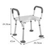 Height-Adjustable Aluminum Bathtub Seat for Seniors and People with Disabilities view 4