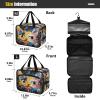 Linnyio Cute Doodle Cats Hanging Travel Toiletry and Makeup Bag view 3