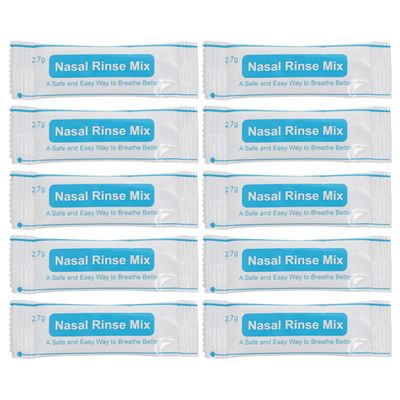 Nasal Rinse Salt, 80 Packets, Fast-Dissolving, for Daily Nasal Hygiene