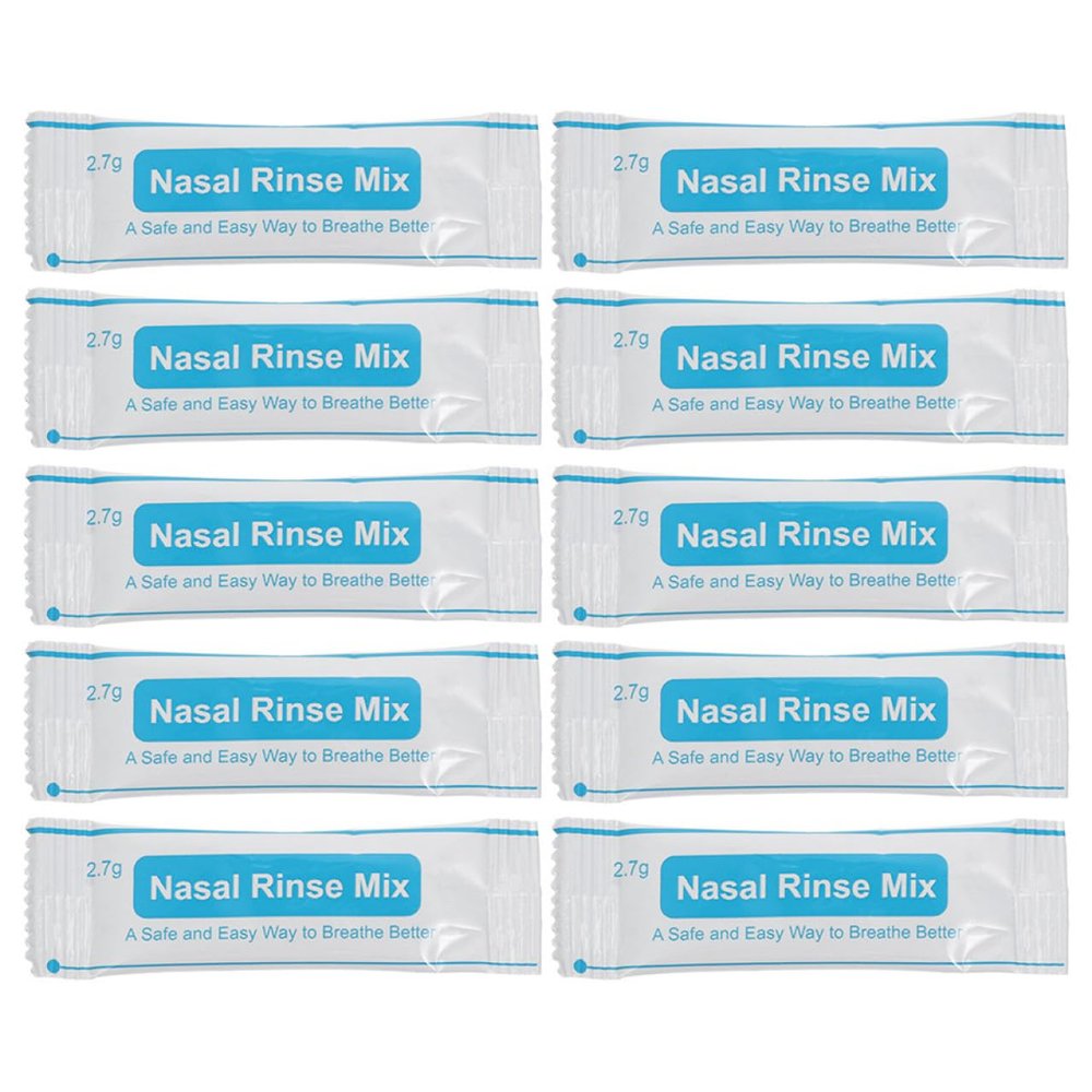 Nasal Rinse Salt, 80 Packets, Fast-Dissolving, for Daily Nasal Hygiene