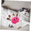 BESPORTBLE 2-Piece Plush Cow Dog Toys, Chew Toys, White Polyester view 2