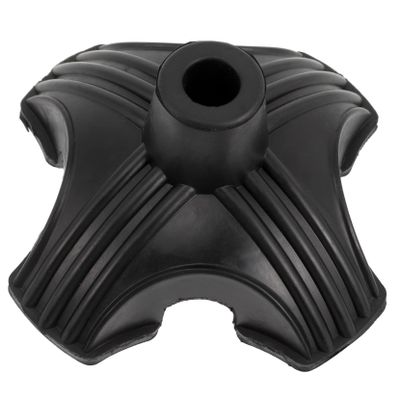 Anneome 4-Prong Rubber Cane Tip, Black