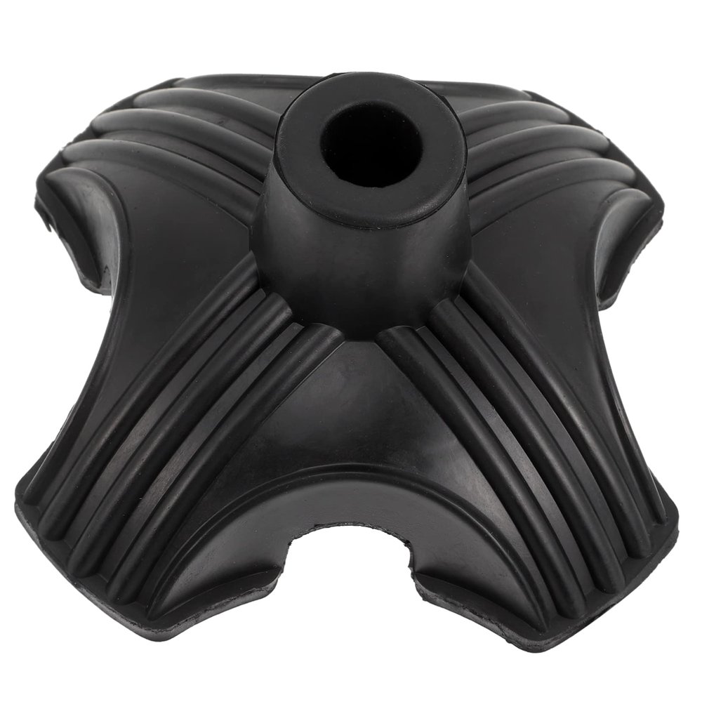 Anneome 4-Prong Rubber Cane Tip, Black