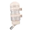 Hohopeti 400 mL Hanging Water Dispenser for Pet Cages, PP and Stainless Steel, Keeps Water Clean, for Cats and Kittens view 1