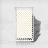 Morbuy Baby Crib Fitted Sheet, Jacquard Pattern, Soft and Breathable, Light Yellow, 120 x 60 cm view 1