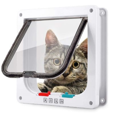Cat Door with 4-Way Locking