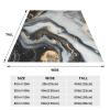 Mexpekil Marble Blanket, Soft, Cozy, Plush Flannel Fleece Blanket for Sofa, Bed, Camping, Travel, 150 x 125 cm, Black/Gray view 3