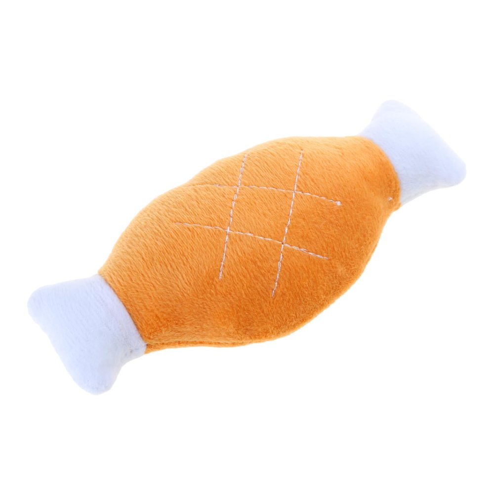 Plush Chicken Leg Squeaky Chew Toy for Dogs