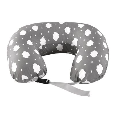 Nursing Pillow for Breastfeeding, Ergonomic Support Pillow for Pregnancy, Mother and Baby, Extra-Large with Adjustable Waist Belt and Removable Cotton Cover (Plus-Size Gray)