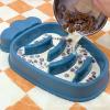 Slow Feeder Dog Bowl, Carrot Design, Non-Slip Base, for Dry and Wet Food, Yellow, 32 x 15 x 4.5 cm view 2