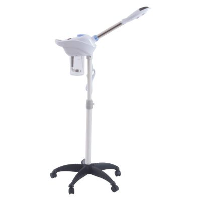 WOLEGM Facial Steamer, 360° Swiveling Warm Mist Facial Sauna with Adjustable Height and 5X Magnifying Lamp