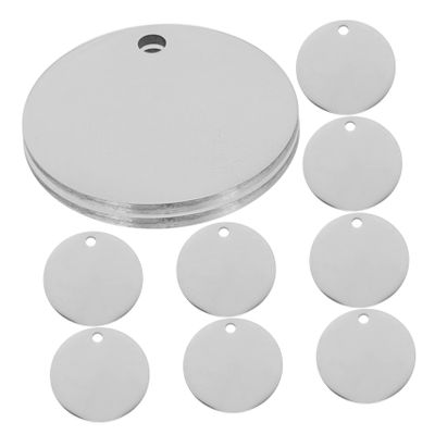 BCOATH Dog Tags Blanks and Engravings 10 pcs Stainless Steel Personalized Tags