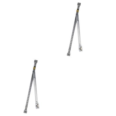Gadpiparty 2-Piece Window Safety Bars, No-Drill Sliding Window Stoppers