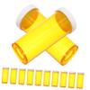 Small Medication Organizer with Lids, 25-Piece, PP, Yellow, for Adults view 1