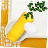 Small Medication Organizer with Lids, 25-Piece, PP, Yellow, for Adults view 3