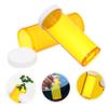 Small Medication Organizer with Lids, 25-Piece, PP, Yellow, for Adults view 4