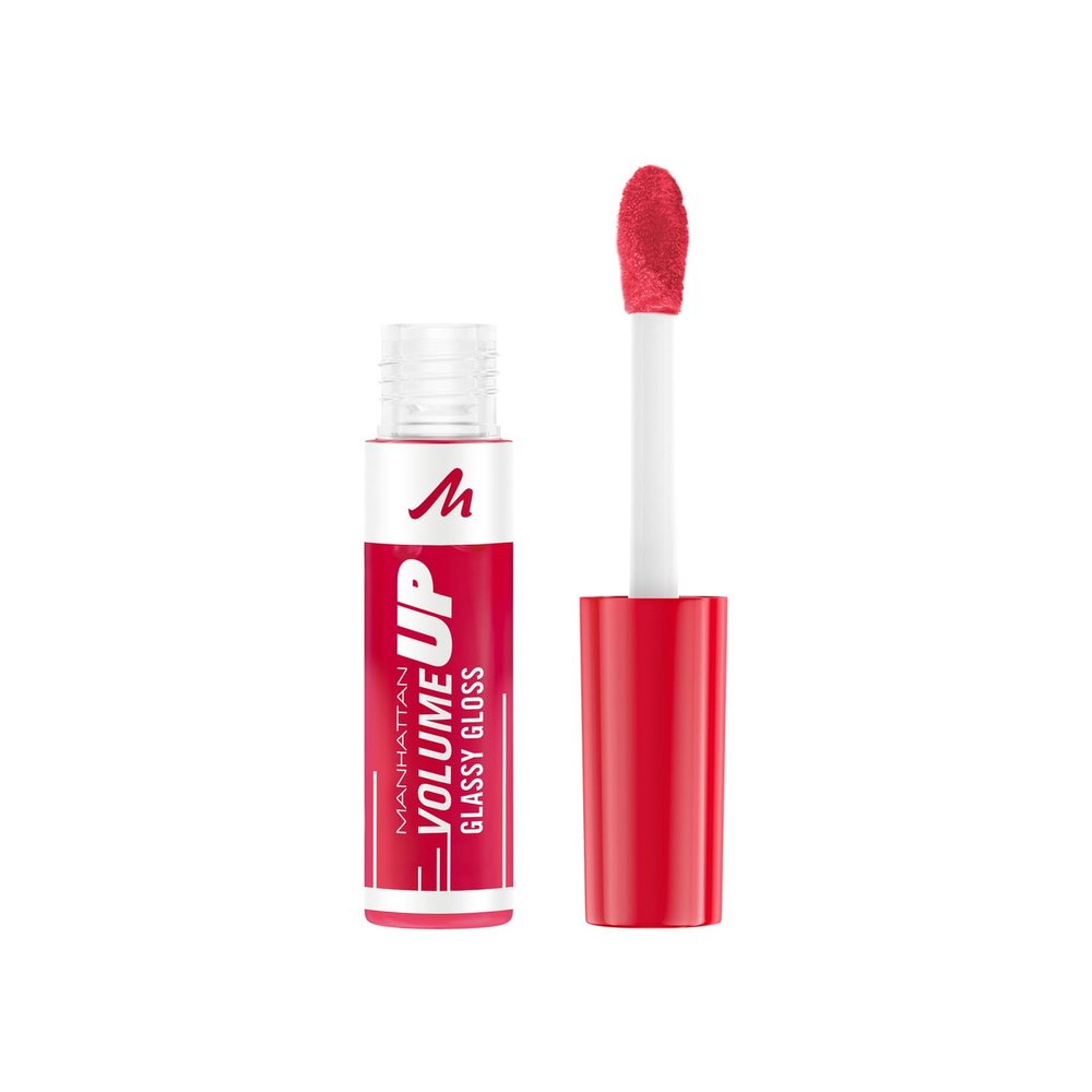 Manhattan Volume Up Glassy Gloss, high-shine lip gloss with hydrating formula and plumping effect, shade 350 Pink to the Berry