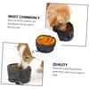ORFOFE Foldable Nylon Dog Bowl, Leakproof Portable Food and Water Bowl for Travel and Home, Black, Random Color view 2