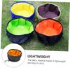 ORFOFE Foldable Nylon Dog Bowl, Leakproof Portable Food and Water Bowl for Travel and Home, Black, Random Color view 3