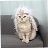 Cat-Themed Bridal Headpiece for Weddings and Cosplay view 4