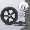 BEEGMA 2-Pack Black PVC Solid Wheelchair Front Wheels, Non-Slip Replacement Wheels, 14/15/17/19/20 cm (8 in/200 mm) view 3