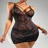 JINZIJINYU Women's Sexy Sheer Lace Bodysuit view 3