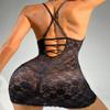 JINZIJINYU Women's Sexy Sheer Lace Bodysuit view 4