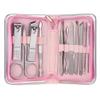 BANDKIT Professional Nail Tool Set, Steel Nail Clippers, Multifunctional Portable Manicure and Pedicure Set (11 Pieces, Pink) view 1