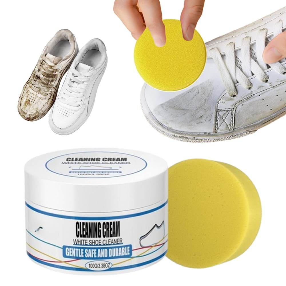 Kidmis White Shoe Cleaning Cream, Professional Sneaker Cleaner