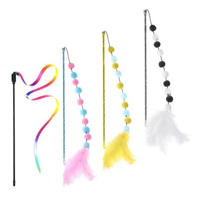3-Piece Feather Cat Toy Set