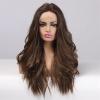 22-Inch Brown Wavy Lace Front Wig with Baby Hair view 2