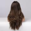 22-Inch Brown Wavy Lace Front Wig with Baby Hair view 3