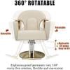 MNBVH Hydraulic Salon Chair, Swivel, Classic Hair Styling Chair for Salon or Home (420 lb) view 4