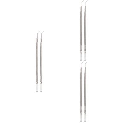 MAGICLULU 6-Piece Stainless Steel Eyelash Separating and Brow Comb Set