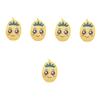 MAGICLULU 5-Piece Bath Loofah Scrubbers, Yellow view 1