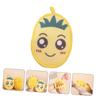 MAGICLULU 5-Piece Bath Loofah Scrubbers, Yellow view 2