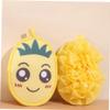 MAGICLULU 5-Piece Bath Loofah Scrubbers, Yellow view 4