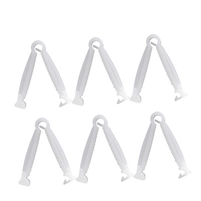 Anneome Disposable Plastic Umbilical Cord Clips, 100 Pieces, for Livestock and Piglets