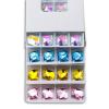 JKDSAO AB Glass Sew-On Rhinestones, Flat Back with Holes, Sapphire Blue AB, 9 x 12 mm, 48 Pieces view 4