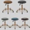 WJFLUCK Round Rolling Stool, Adjustable Swivel Work Stool, Brown view 3