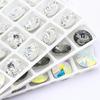 JKDSAO 613 mm Glitter Point-Back Rhinestones, AB Glass, Golden Shadow, 6 mm, 10 Pieces view 4