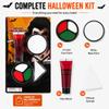 Halloween Makeup Set, White Green Red Face Paint, SFX Makeup, Fake Blood, Non-Toxic, Waterproof, Long-Lasting view 2