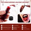 Halloween Makeup Set, White Green Red Face Paint, SFX Makeup, Fake Blood, Non-Toxic, Waterproof, Long-Lasting view 4