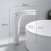 ALDDPWE Modern Bronze Waterfall Bathroom Faucet for Vessel Sinks view 2