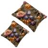 Mini Makeup Bags with Snap Closure, Antique Leaves, Fruit & Peony view 1