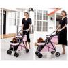 Double Pet Stroller for 2 Dogs and Cats, Pink view 2