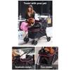 Double Pet Stroller for 2 Dogs and Cats, Pink view 4